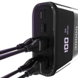 Kép 4/8 - Wozinsky Power Bank 4x USB 30000mAh, 4A, kijelzővel ellátva, fekete (WPB-001BK) - Felbontott csomagolású