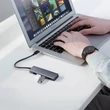 Obraz 2/8 - Ugreen USB - 4x USB 3.2 Gen 1 HUB s napájacím konektorom micro USB, sivý (CM219 70336)