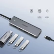 Obraz 6/8 - Ugreen USB - 4x USB 3.2 Gen 1 HUB s napájacím konektorom micro USB, sivý (CM219 70336)