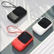 Baseus Q pow power bank 10000mAh 3A 15W 2x USB / USB Typ C + beépített Lightning kábel, fekete (PPQD-B01)