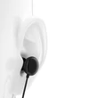 Kép 2/4 - Dudao 3,5 mm-es mini jack csatlakozóval ellátott vezetékes fülhallgató távirányítóval, fekete (X11Pro black)