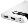 Kép 3/5 - Dudao power bank 10000 mAh 2x USB / USB Type C / micro USB, 2 A, LED kijelzővel fekete (K9Pro-02)