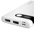 Dudao power bank 10000 mAh 2x USB / USB Type C / micro USB, 2 A, LED kijelzővel fekete (K9Pro-02)