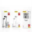 Kép 2/3 - Dudao fülhallgató 3,5 mm-es mini jack csatlakozóval, távvezérlővel, ezüst (X10 Pro silver)