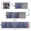 Kép 2/8 - Choetech összecsukható utazási napelemes töltő 14W USB 5V / 2.4A napelemmel, szürke (SC004)