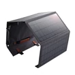Kép 2/8 - Choetech összecsukható napelemes töltő, napelemes fotovoltaikus 36 W -os gyorstöltési tápellátás USB / USB Type C (94 x 36 cm), szürke (SC006)