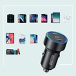 Kép 4/7 - Choetech autós töltő 2x USB Type C Power Delivery 3.0 QuickCharge 3.0 AFC 36W 2.4A, fekete (C0054)