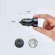 Kép 7/7 - Choetech autós töltő 2x USB Type C Power Delivery 3.0 QuickCharge 3.0 AFC 36W 2.4A, fekete (C0054)