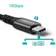 Kép 2/8 - Choetech gyorstöltő kábel USB Type C - USB Type C 3.1 Gen 2 100W Power Delivery, 2m, fekete (XCC-1007)