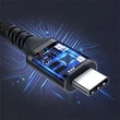 Kép 7/8 - Choetech gyorstöltő kábel USB Type C - USB Type C 3.1 Gen 2 100W Power Delivery, 2m, fekete (XCC-1007)