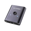 Kép 2/5 - BlitzWolf BW-HDC2 Switch Boksz elosztó 2 x 1 4K HDMI (szürke)