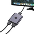 Kép 5/5 - BlitzWolf BW-HDC2 Switch Boksz elosztó 2 x 1 4K HDMI (szürke)