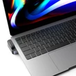 Obraz 7/8 - Joyroom Multifunkčný rozbočovač USB typu C - USB 3.0 / RJ45 / HDMI / USB typu C / Thunderbolt pre MacBook Pro, sivý (S-H121-Gray)