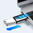 Kép 2/8 - Joyroom USB 3.2 Gen 1 (apa) - USB Type C (anya) adapter, fekete (S-H151-Black)