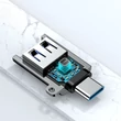 Kép 3/8 - Joyroom USB 3.2 Gen 1 (apa) - USB Type C (anya) adapter, fekete (S-H151-Black)