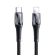 Kép 1/8 - Joyroom USB Type C - Lightning kábel, Power Delivery, 20W, 2.4A, 1.2m, fekete (S-1224K2-Black)