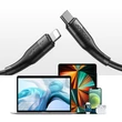 Kép 6/8 - Joyroom USB Type C - Lightning kábel, Power Delivery, 20W, 2.4A, 0.25m, fekete (S-02524M3-Black)