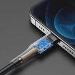 Kép 7/8 - Joyroom USB Type C - Lightning kábel, Power Delivery, 20W, 2.4A, 0.25m, fekete (S-02524M3-Black)