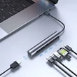 Obraz 3/8 - Multifunkčný rozbočovač USB 7v1 typu C / 3x USB 3.0 / HDMI 4K 30Hz / čítačka kariet SD a Micro SD, 100 W, 15 cm, sivý (S-H112)