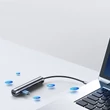 Obraz 4/8 - Multifunkčný rozbočovač USB 7v1 typu C / 3x USB 3.0 / HDMI 4K 30Hz / čítačka kariet SD a Micro SD, 100 W, 15 cm, sivý (S-H112)