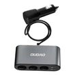 Kép 4/5 - Dudao autós töltő 2x USB / 3x szivargyújtó elosztó, fekete (R1Pro-black)