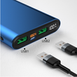 Picture 7/8 -Dudao power bank, 10000 mAh, Power Delivery, 20 W, Quick Charge 3.0, 2x USB / USB Type C, green (K14H-green)