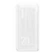 Kép 1/8 - Dudao power bank, 20000 mAh, Power Delivery, 20 W, Quick Charge 3.0, 2x USB / USB Type C, fehér (K12PQ+white)