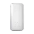 Kép 2/8 - Dudao power bank, 20000 mAh, Power Delivery, 20 W, Quick Charge 3.0, 2x USB / USB Type C, fehér (K12PQ+white)