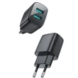 Kép 1/7 - Joyroom fali gyorstöltő, 2x USB, 2,4A, fekete (L-2A123)