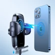 Kép 7/8 - Joyroom vezeték nélküli autós töltő és műszerfalra szerelhető telefontartó, Qi töltő, 15 W, fekete (JR-ZS241-2)