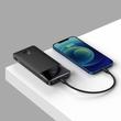 Baseus Bipow digitális kijelzős Power bank 10000mAh, 20W, 2x USB / USB Type C / micro USB, Quick Charge AFC FCP, fekete (PPDML-L01)