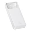 Baseus Bipow digital display Power bank, 20000mAh, 20W, 2x USB / USB Type C / micro USB, Quick Charge, AFC FCP, white (PPDML-M02)