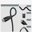 Obraz 4/8 - Choetech USB typu C - kábel USB typu C, Power Delivery, 60 W, 2 m, čierny (XCC-1004-BK)