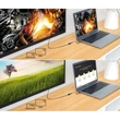 Obraz 2/6 - Choetech jednosmerný káblový adaptér USB Type-C na DisplayPort 4K 60Hz, 20 cm, sivý (HUB-H11)