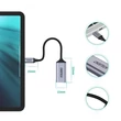 Obraz 4/6 - Choetech jednosmerný káblový adaptér USB Type-C na DisplayPort 4K 60Hz, 20 cm, sivý (HUB-H11)