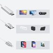 Obraz 4/8 - Choetech USB video kábel, Lightning-HDMI adaptér pre TV monitor, 1,8 m, biely (LH0020)