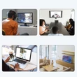 Obraz 7/8 - Choetech USB video kábel, Lightning-HDMI adaptér pre TV monitor, 1,8 m, biely (LH0020)