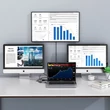 Obraz 4/8 - Choetech 12 v 1 multifunkčný HUB, 2x USB typu C - USB typu C Thunderbolt 3 100W / 2x HDMI + 1x DisplayPort 4K @ 60Hz / 2x USB 3.2 Gen 1 / 2x USB 2.0 / čítačka kariet SD a microSD / RJ45 Ethernet 1 Gbps / 3,5 mm mini jack pre MacBook Pro / Air,