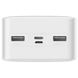 Kép 3/8 - Baseus Bipow digitális kijelzős Power bank 30000mAh, 20W, 2x USB / USB Type C / micro USB, 15W, fehér (PPDML-K02)