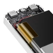Kép 8/8 - Baseus Bipow digitális kijelzős Power bank 30000mAh, 20W, 2x USB / USB Type C / micro USB, 15W, fehér (PPDML-K02)