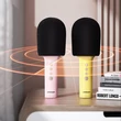 Obraz 2/8 - Joyroom bezdrôtový karaoke mikrofón, Bluetooth 5.0, s reproduktorom, 1200 mAh, ružový (JR-MC5Pink)