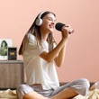 Obraz 4/8 - Joyroom bezdrôtový karaoke mikrofón, Bluetooth 5.0, s reproduktorom, 1200 mAh, ružový (JR-MC5Pink)