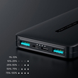 Kép 5/8 - Joyroom power bank 10000mAh, 2,1A, 2x USB, fekete (JR-T012-black)