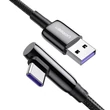 Kép 1/6 - USB - USB-C kábel UGREEN US317 szögletes, 1 m (fekete)