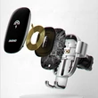 Kép 4/8 - Dudao 15 W vezeték nélküli Qi töltő, szellőzőnyílásra rögzíthető gravitációs autós tartó, fekete (F3PRO-Black)