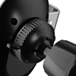 Kép 7/8 - Dudao 15 W vezeték nélküli Qi töltő, szellőzőnyílásra rögzíthető gravitációs autós tartó, fekete (F3PRO-Black)