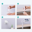 Picture 8/8 -Choetech 2-in-1 flexible phone holder with wireless charger, 10 W, white (T548-S)