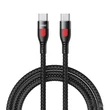Kép 1/3 - Remax LESU sorozatú gyorstöltő kábel USB Type C - USB Type C PD, 65W, 1m, fekete (RC-195C-C)