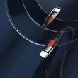 Kép 2/3 - Remax LESU sorozatú gyorstöltő kábel USB Type C - USB Type C PD, 65W, 1m, fekete (RC-195C-C)