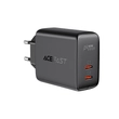Kép 1/6 - Acefast töltő 2x USB Type C 40W, PPS, PD, QC 3.0, AFC, FCP, fekete (A9-black)